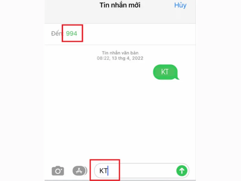 Soạn tin KT gửi 994 để kiểm tra SIM MobiFone đã chuyển vùng hay chưa 