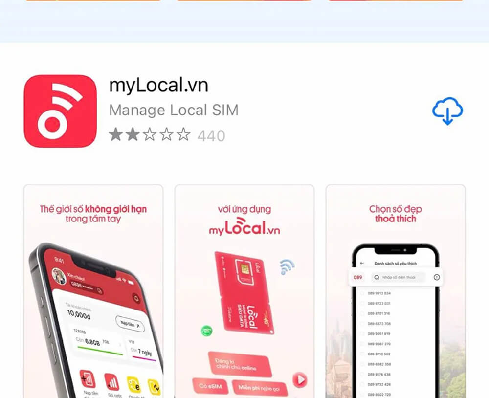 Cách chuyển eSIM thành SIM vật lý với Local