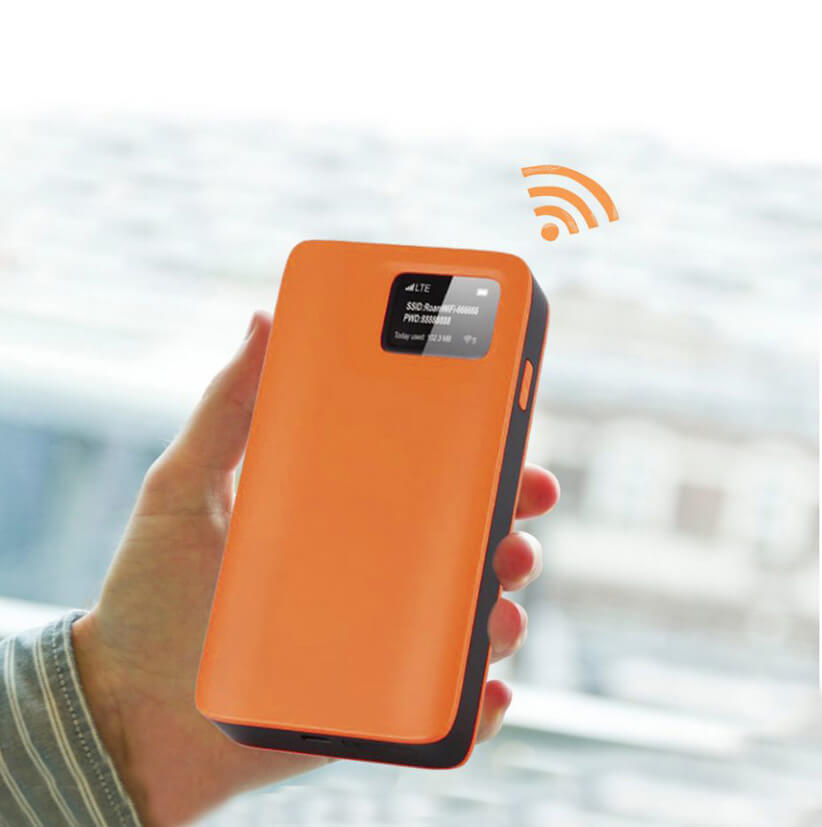 Trang bị cục phát Wifi 4G ở Nhật Bản