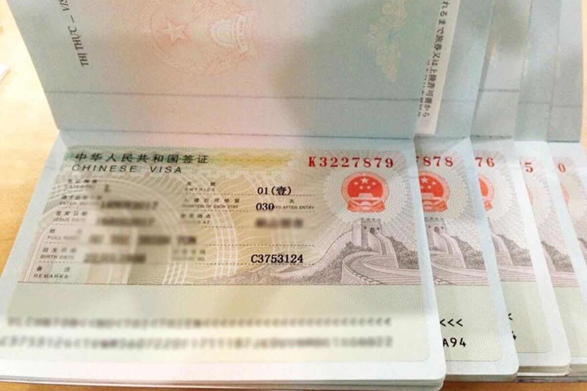 Chi Phí Xin Visa Công Tác Trung Quốc