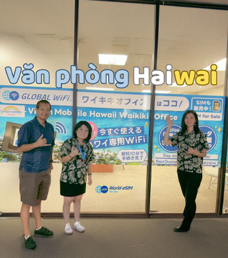 văn phòng world esim haiwai