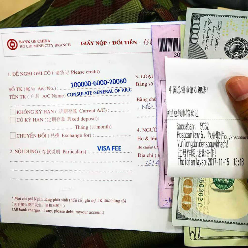 Chi Phí Làm Visa Chi Tiết