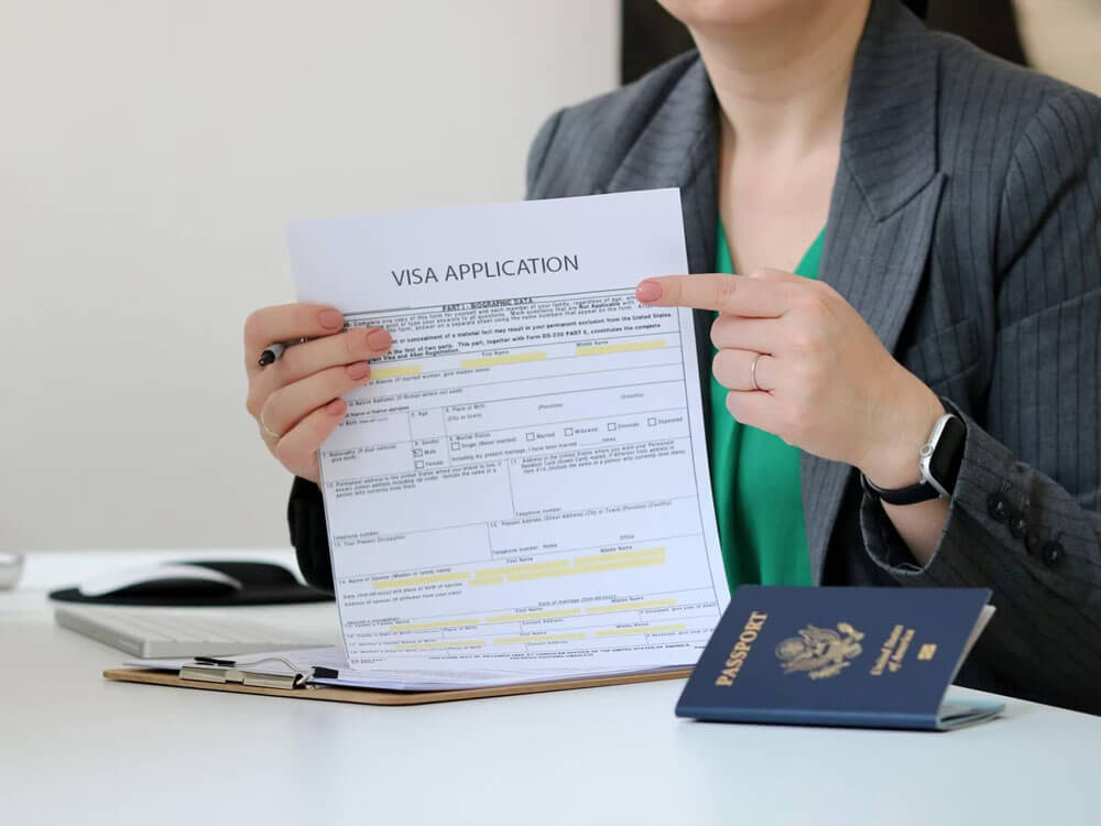 Quy trình xin visa dán