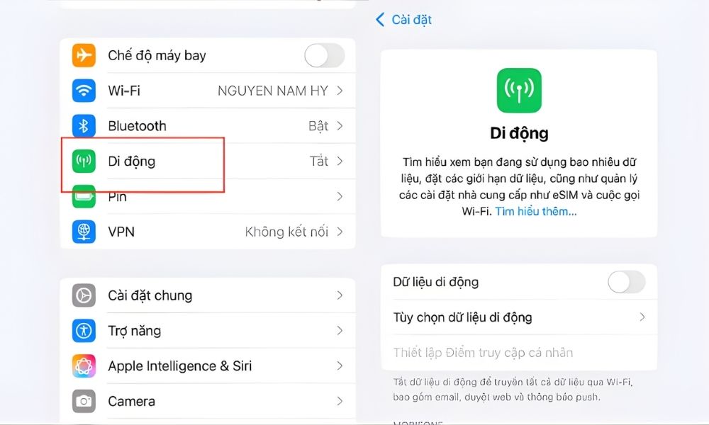 Hướng dẫn các bước chuyển eSim từ thiết bị iPhone 