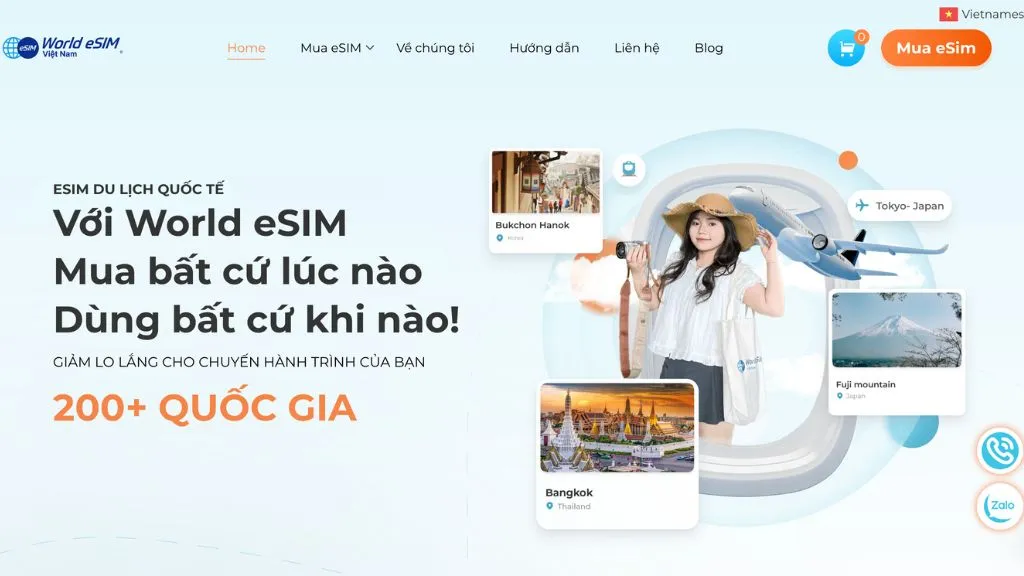 WorldeSim giúp cho có được trải nghiệm kết nối mạng ổn định trong suốt chuyến đi