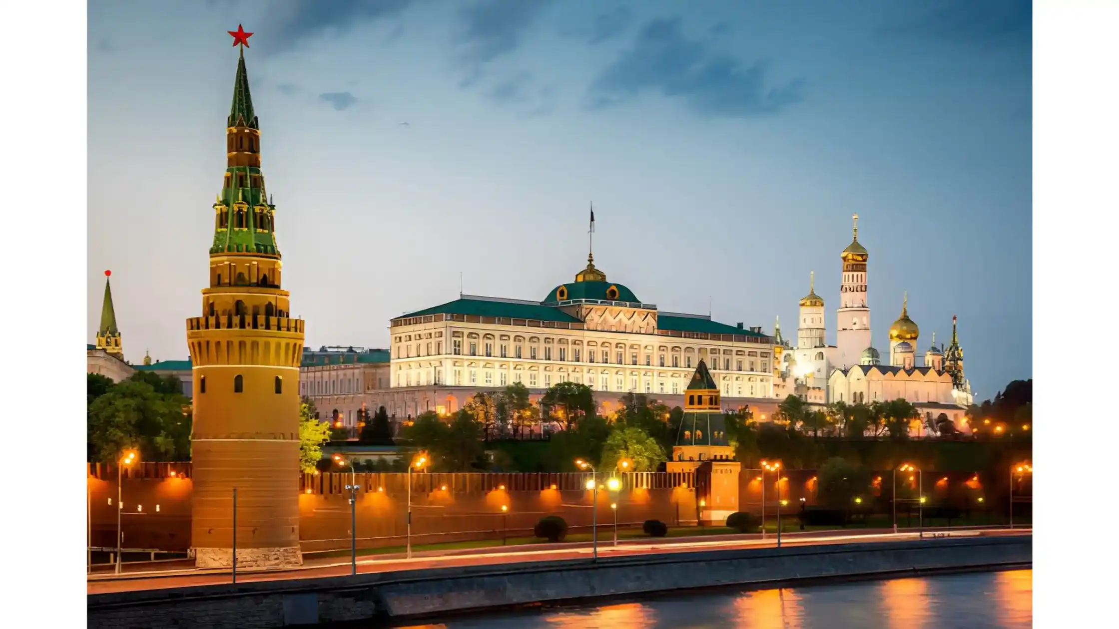 Điện Kremlin, trung tâm quyền lực của đất nước Nga hùng mạnh.