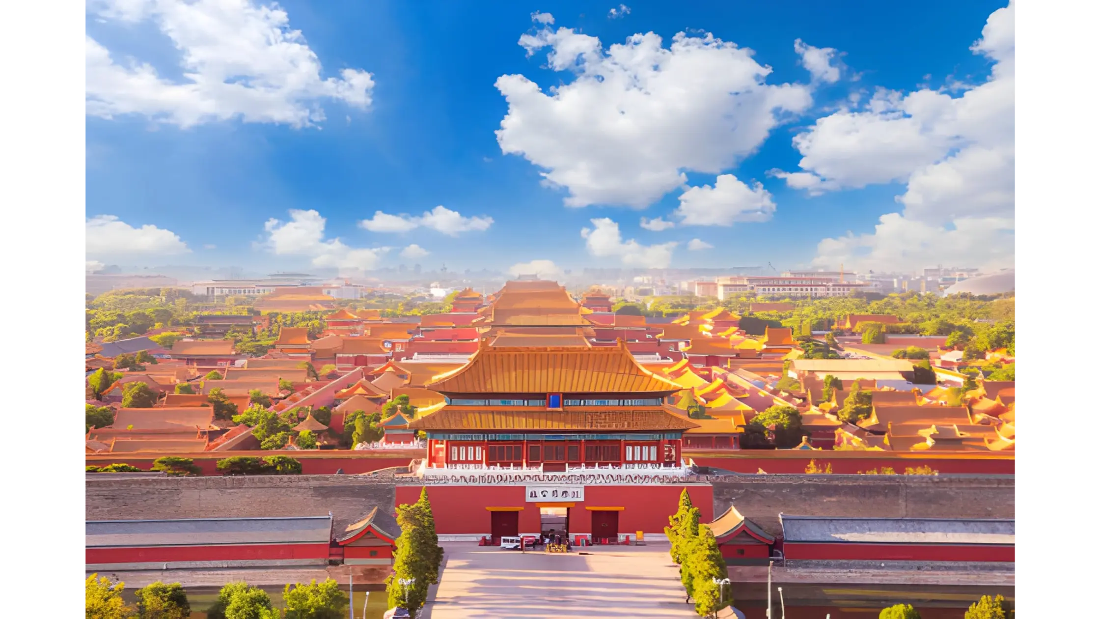 Kiến trúc cung điện và đền đài, đại diện cho những biểu tượng của Trung Quốc.