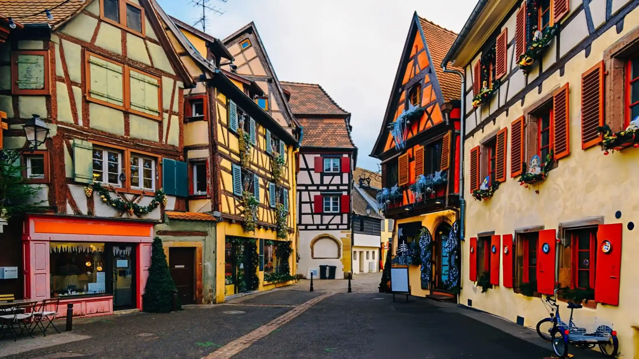 Nét lãng mạn tại Colmar, Pháp vào mùa lễ hội.