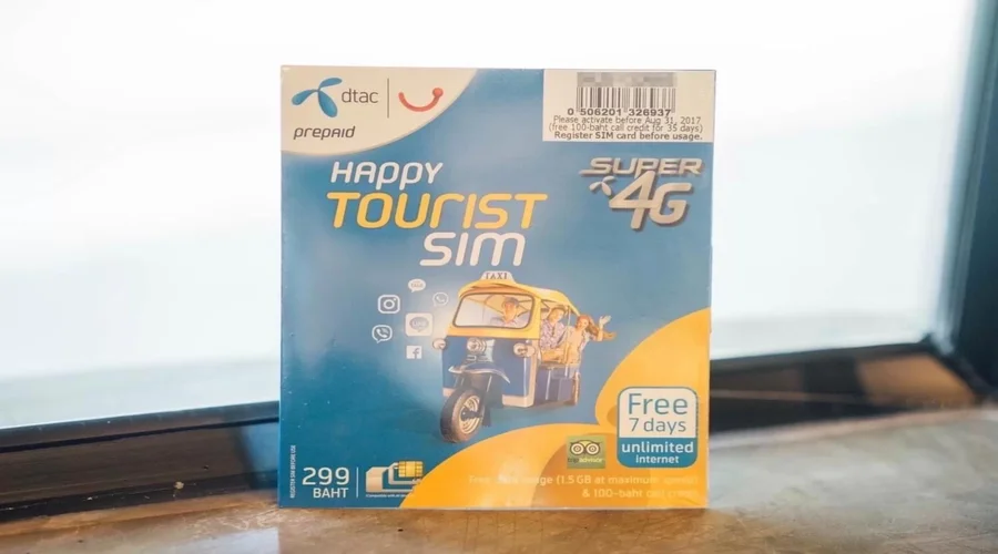 alt: Sim du lịch Thái Lan DTAC giá tốt và ổn định