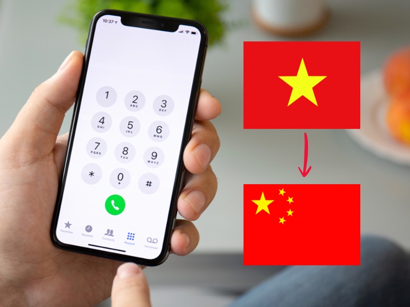 Gọi điện từ Việt Nam sang Trung Quốc